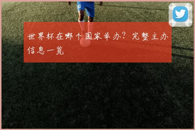 世界杯在哪个国家举办?完整主办信息一览